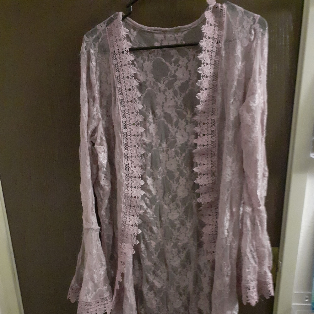Lace lavender cardigan